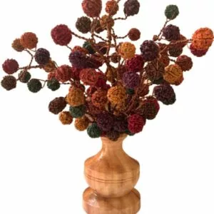 Rudraksha tree : Multicolour 101 rudraksh tree with wooden base